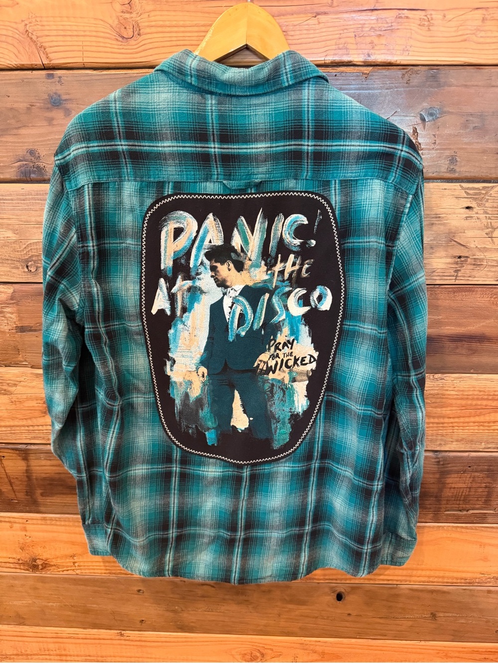 Panic! At The Disco One-of-a-Kind MadAndie Urban Pipeline Flannel Shirt - M